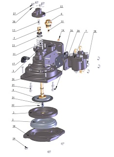 95001658-I ，Main valve body composition 