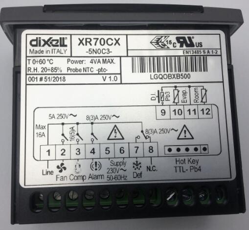 XR70CX-5N0C3  Dixell Temperature Controller